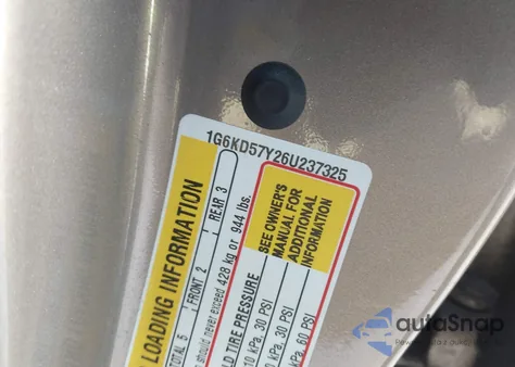 2006 Cadillac Dts Standard from USA, damaged, VIN 1G6KD57Y26U237325